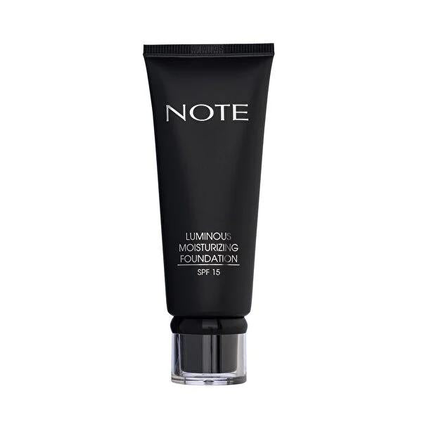 Note Cosmetics Luminous Moisturizing Foundation SPF 15, Medium Beige - Hydrating, Long Lasting, Paraben-Free Liquid Foundation for Dry Skin Note Luminous Foundation: Hydrating SPF 15 for Dry Skin Luminous moisturizing foundation, SPF 15 foundation, Foundation for dry skin, Paraben free foundation, Medium beige foundation, Long lasting foundation, Hydrating foundation, Note Cosmetics foundation, liquid foundation, moisturizing makeup, sun protection, sweet almond oil, macadamia oil, dry skin, natural coverag