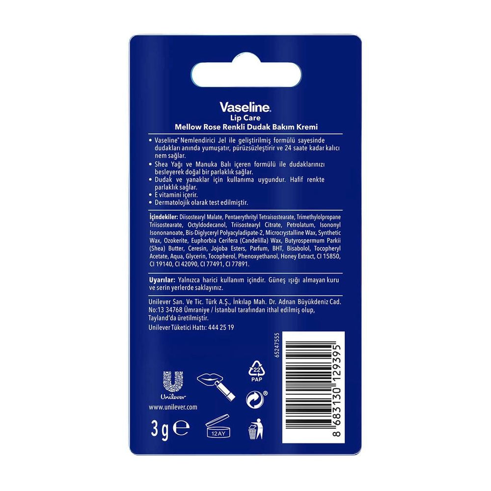 Vaseline Colour Care Mellow Rose Tinted Lip Balm 3g