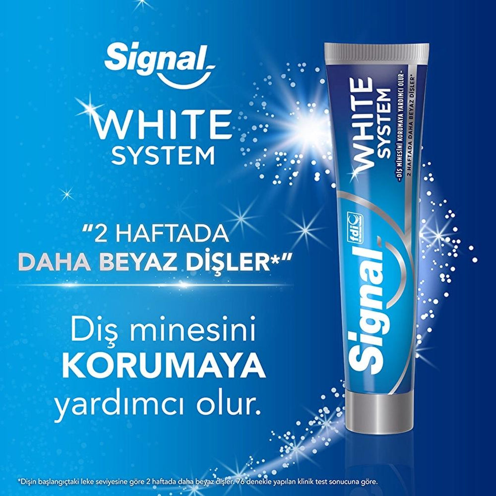Signal White System & White Now Original Toothpaste Set 2x75ml