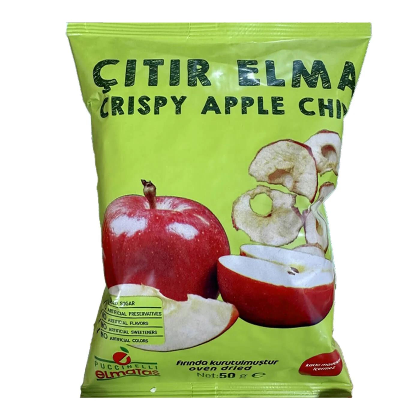 Elmatas Crispy Apple Chips No Additives 50g