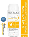 Bioderma Photoderm Mineral Sunscreen Fluid SPF 50+ - Hypoallergenic, Water-Resistant, Fragrance-Free Sun Protection - view 9