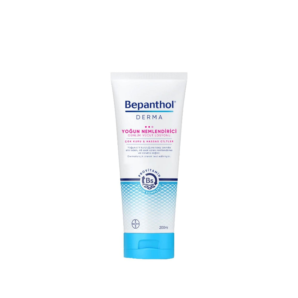 Bepanthol Derma Intense Moisturizing Body Lotion 200ml - Dry Skin Relief Bepanthol Derma Body Lotion 200ml - Moisturize Dry Skin Bepanthol Derma, intense moisturizing body lotion, dry skin relief, daily body care, 200 ml body lotion, moisturizing skincare, dry skin solution, body hydration, gentle skincare, non-irritating lotion, dermatologically tested, skincare essentials