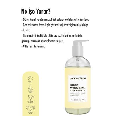 Maruderm Oil-Based Facial Cleanser - Gentle & Deep Cleansing Makeup Remover for Face & Body (400ml / 13.53 fl oz) - image 5