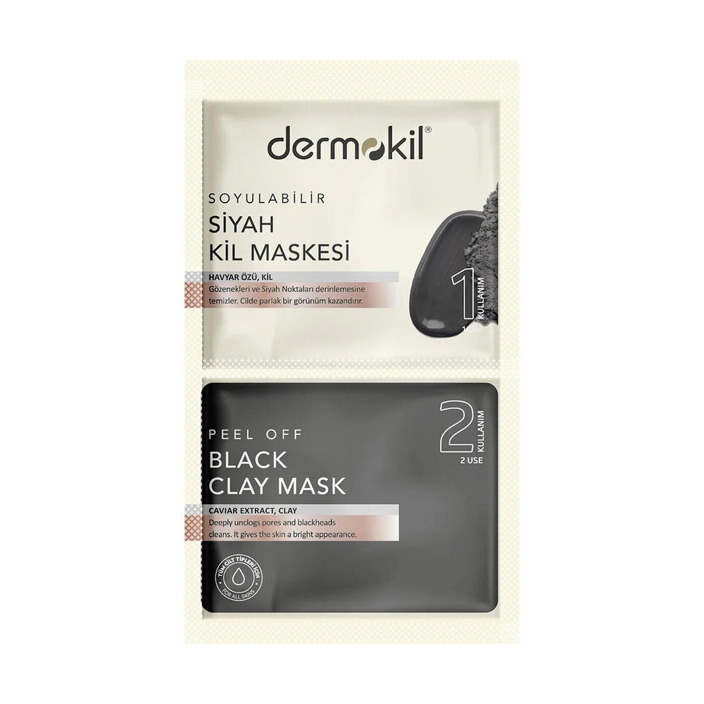 Dermokil Black Peel-Off Clay Mask for Deep Cleansing 150ml
