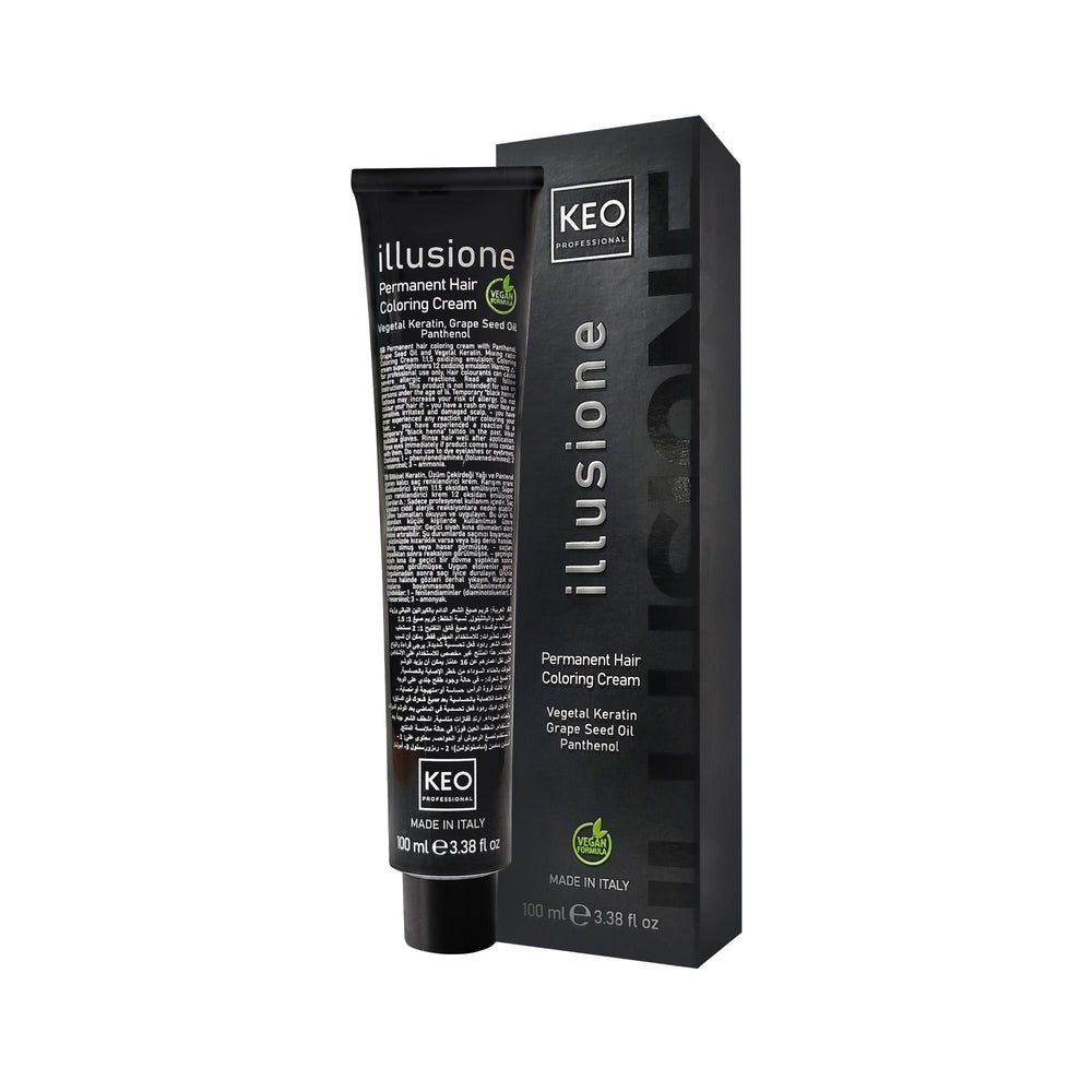 Keo Professional Illusione Hair Dye 100ml - Professional Quality Hair Color for At-Home Use Keo Professional Illusione Hair Dye 100ml Keo Professional Illusione Hair Dye, 100 ml hair color, Professional hair dye, At-home hair coloring, Illusione hair dye range, Hair Dye, Professional Quality Hair Color, Salon-Grade Hair Dye, Convenient Hair Coloring, Consistent Hair Color Results