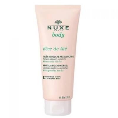 nuxe body reve de the refreshing shower gel 200 ml, nuxe body shower gel with green tea extract, refreshing shower gel for invigorating shower experience Nuxe Body Reve De The - Refreshing Shower Gel | 200 ml Nuxe Refreshing Shower Gel - Body Reve De The | 200 ml nuxe, refreshing-shower-gel, body-care, skincare, luxury-bath-products, aromatic-shower, daily-use, vegan-friendly, invigorating, ai-generated