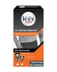 Veet Men Hair Removal Cream Set for Sensitive Skin - Gentle, Effective, and Soothing for Unwanted Hair - image 2