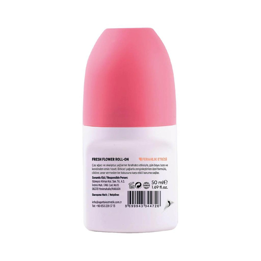 Agarta Natural Fresh Flower Roll-On Deodorant 50 ml