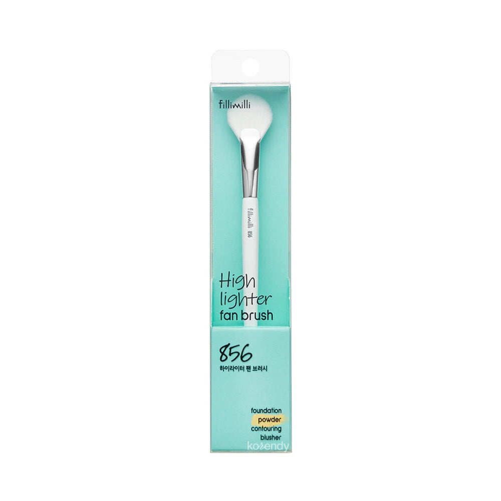 Fillimilli Highlighter Fan Brush 856 for Precise Glow 1 pc