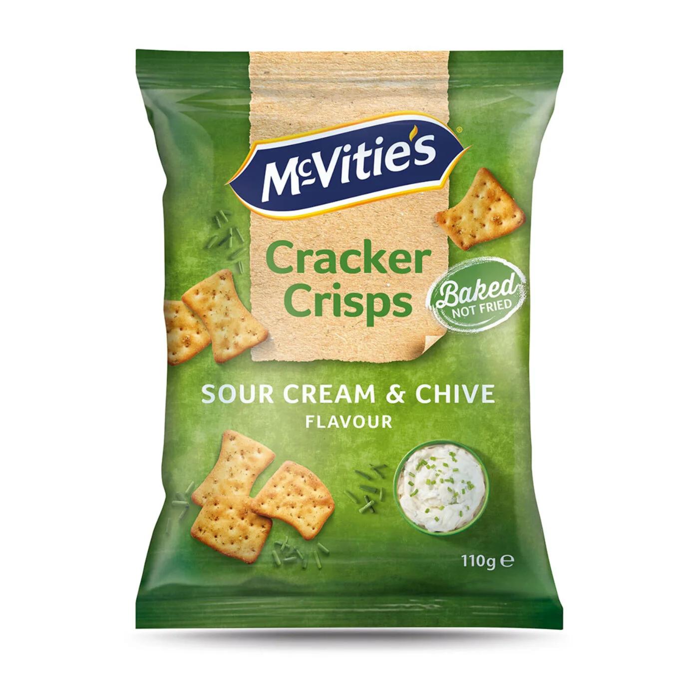McVitie's Cracker Crisps Sour Cream &amp; Chive 110g