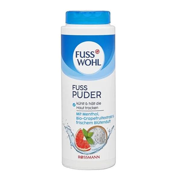 Fusswohl Vegan Foot Powder with Menthol & Grapefruit - Refreshing, Anti-Sweat, Natural Foot Care for Sweaty Feet Fusswohl Vegan Foot Powder - Refreshing & Anti-Sweat foot powder, vegan foot care, refreshing foot powder, anti-sweat foot powder, natural foot care products, foot sweat solution, odor prevention, vegan cosmetics, eco-friendly packaging, floral scented foot powder, menthol foot powder, grapefruit extract foot care