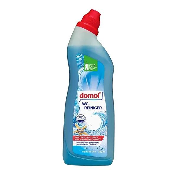 Domol Ocean Fresh Toilet Cleaning Gel - Effective Lime Scale Remover, Long-Lasting Fresh Scent, Microplastic-Free - 25.36 fl oz Domol Ocean Fresh Toilet Cleaning Gel - 25.36 fl oz toilet cleaning gel, ocean fresh scent, microplastic-free cleaning, effective toilet bowl cleaner, long-lasting fresh scent toilet cleaner, eco-friendly cleaning products, household cleaners, bathroom hygiene, lime scale remover, urine deposit remover, fresh scent toilet cleaner