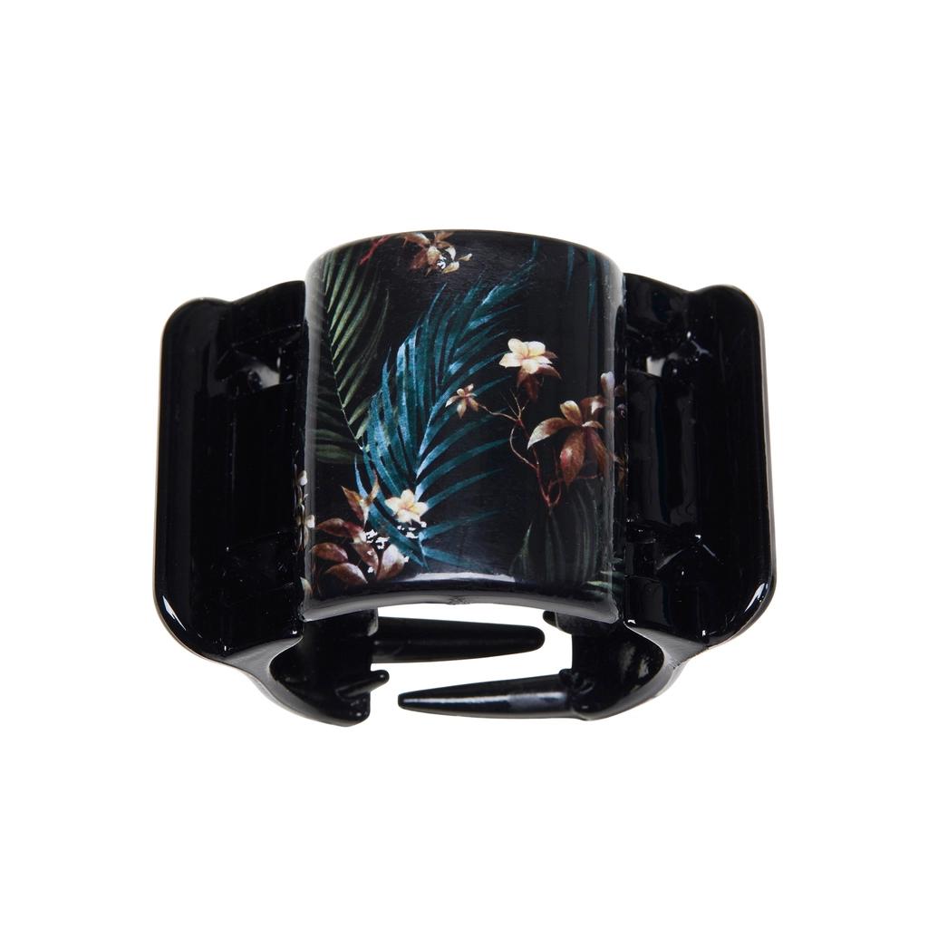 Linziclip Midi Forest Leaf Black Hair Clip for Secure Hold