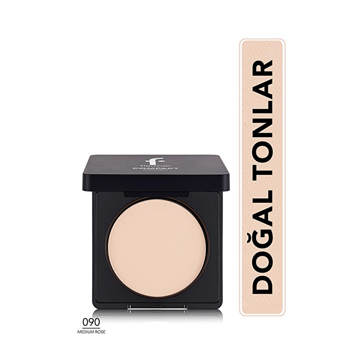 Flormar Compact Powder Pudra 090 Medium Rose - Matte Finish, High Coverage Makeup Flormar Compact Powder - Matte Finish Makeup Compact Powder, Matte Finish Makeup, High Coverage Powder, Flormar Compact Powder Pudra, Medium Rose Shade, Makeup Essentials, Cosmetics, Beauty Products, Flawless Finish, Long Lasting Makeup, Matte Look, Beauty Essentials