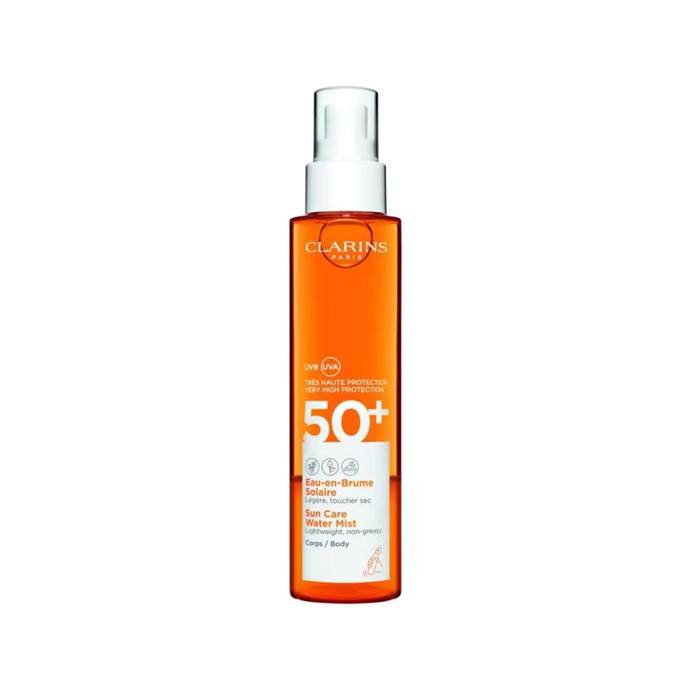 Clarins SPF50+ Sunscreen Spray - Water Mist Body Sun Care 5.07 fl oz Clarins SPF50+ Sunscreen Spray - Best Body Sun Care SPF50+ sunscreen, body sun care, water mist sunscreen, Clarins sun protection, sunscreen spray, sun protection, skincare, outdoor enthusiasts, beach essentials, sun care routine, lightweight sunscreen, refreshing sun care