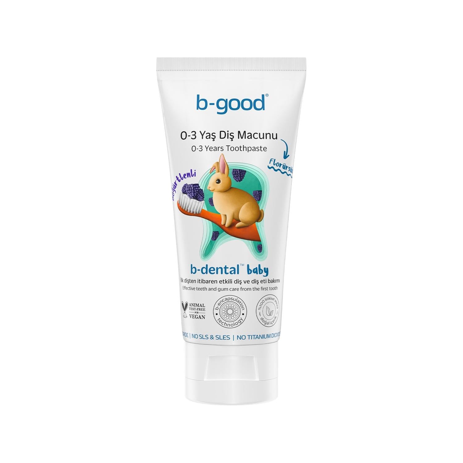 b-good Baby Toothpaste, Fluoride-Free Blackberry Flavor for 0-3 Years Old - Natural Oral Care b-good Baby Toothpaste - Fluoride-Free & Natural baby toothpaste, fluoride-free toothpaste, natural baby oral care, blackberry flavor toothpaste, 0-3 years baby toothpaste, baby oral hygiene, natural baby care, infant toothpaste, baby dental care, organic baby products