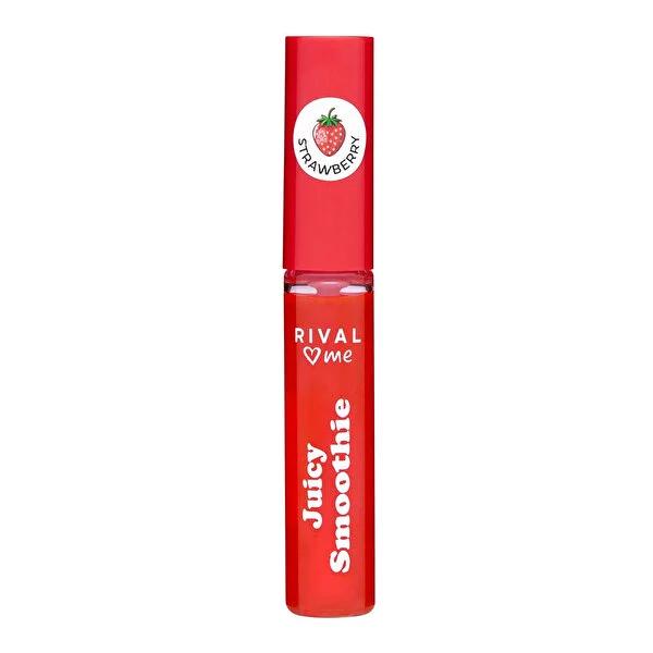 Rival Loves Me Vegan Lip Gloss - Juicy Smoothie Strawberry Flavor, 0.29 fl oz Rival Loves Me Vegan Lip Gloss - Strawberry Flavor Vegan Lip Gloss, Strawberry flavored lip gloss, Cruelty-free cosmetics, Shiny lip care, Fruity lip gloss, Vegan cosmetics, Lip care products, Cruelty-free lip gloss, Natural lip gloss, Healthy lip care, Moisturizing lip gloss, Ethical beauty products, Cosmetic gifts, Lip gloss for daily use