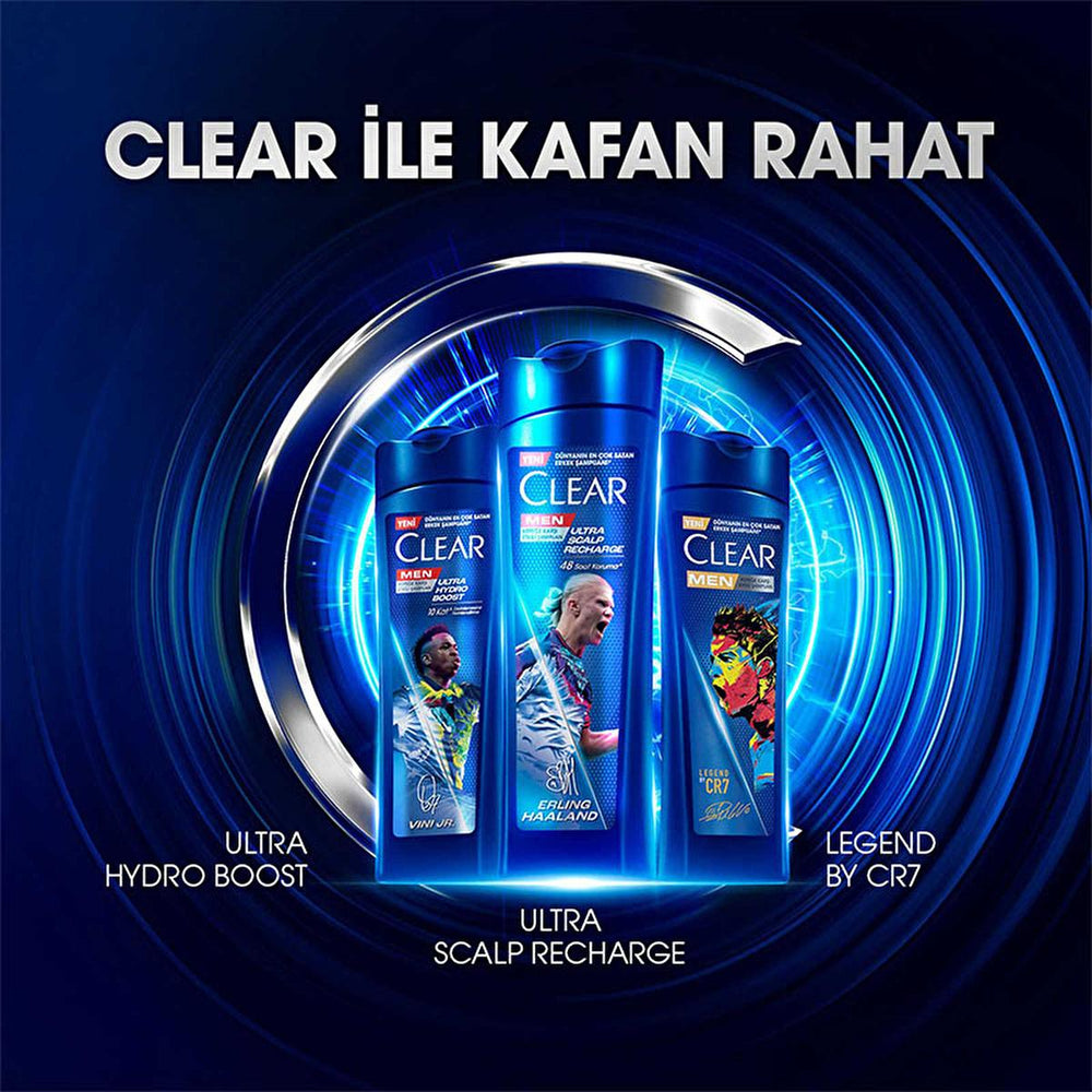 Clear Men Erling Haaland Lemon Shampoo: 48-Hour Dandruff Protection for Oily Scalp - Scalp Recharge & Refreshing Sensation Clear Men Erling Haaland Shampoo: Dandruff Protection & Oily Scalp Clear Men shampoo, anti-dandruff shampoo, men's shampoo, scalp recharge shampoo, lemon shampoo, Erling Haaland shampoo, shampoo for oily scalp, 48 hour dandruff protection, hair care, men's grooming, scalp health, dandruff control, refreshing shampoo, invigorating shampoo, hair cleanser, lemon extract, menthol, piroctone