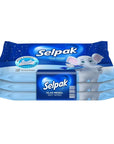 Selpak Classic Wet Wipes for Gentle Cleansing 3-Pack