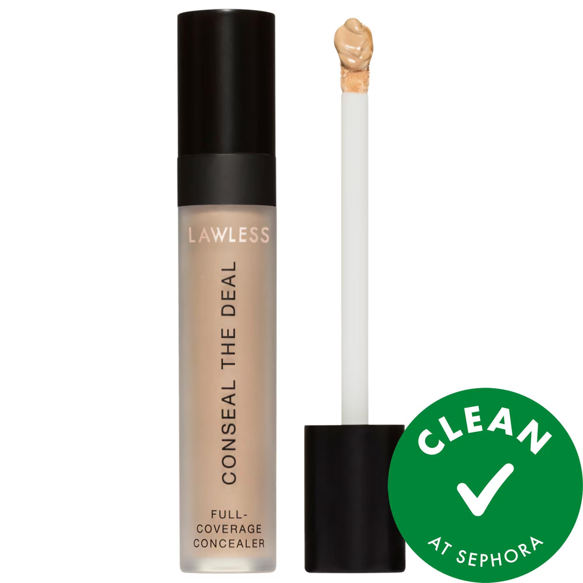 Conseal the Deal Lightweight Concealer: Full Coverage, Matte Finish, Vegan & Cruelty-Free Concealer for Blemishes & Dark Circles Conseal the Deal: Vegan Concealer - Full Coverage, Matte Finish lightweight concealer, full coverage concealer, vegan concealer, cruelty-free concealer, matte finish concealer, long wearing concealer, concealer for blemishes, concealer for dark circles, soft focus concealer, Clean at Sephora concealer, concealer, makeup, face makeup, blemishes, dark circles, imperfections, vegan, 
