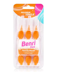 Benri Dent Interdental Brush 0.45mm for Gentle Plaque Removal 6-Pack
