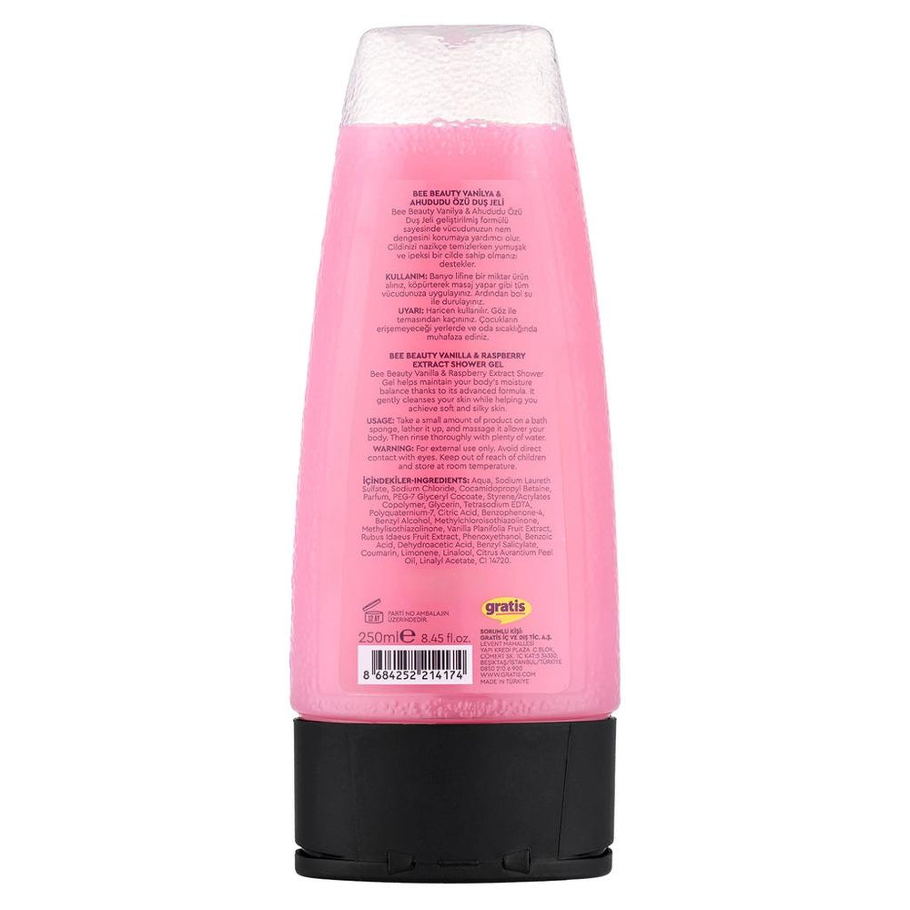 Bee Beauty Vanilla & Raspberry Shower Gel for Soft Skin 250 ml