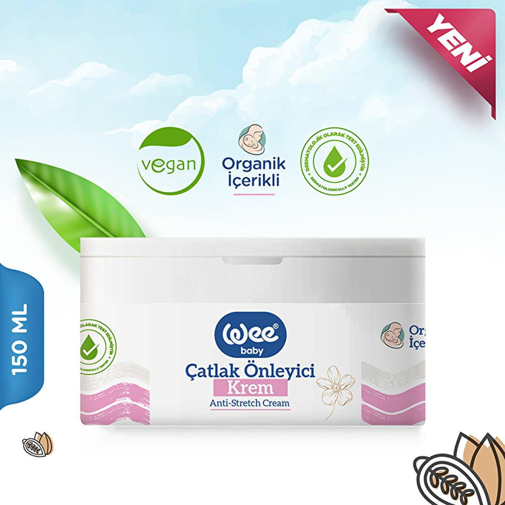 Wee Baby Organic Diaper Cream, 5.07 fl oz - Natural, Vegan, Dermatologically Tested Baby Care - view 2
