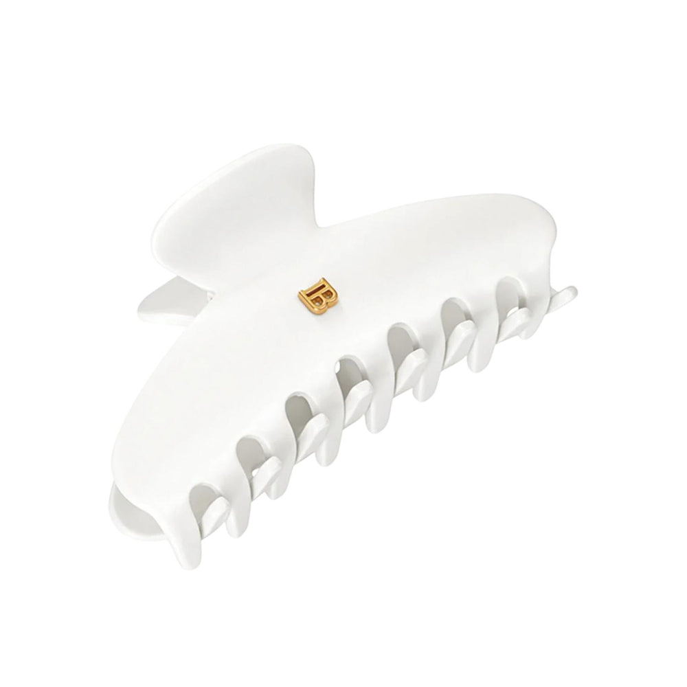 Balmain Cellulose Acetate Pince à Cheveux Medium Hair Clip White
