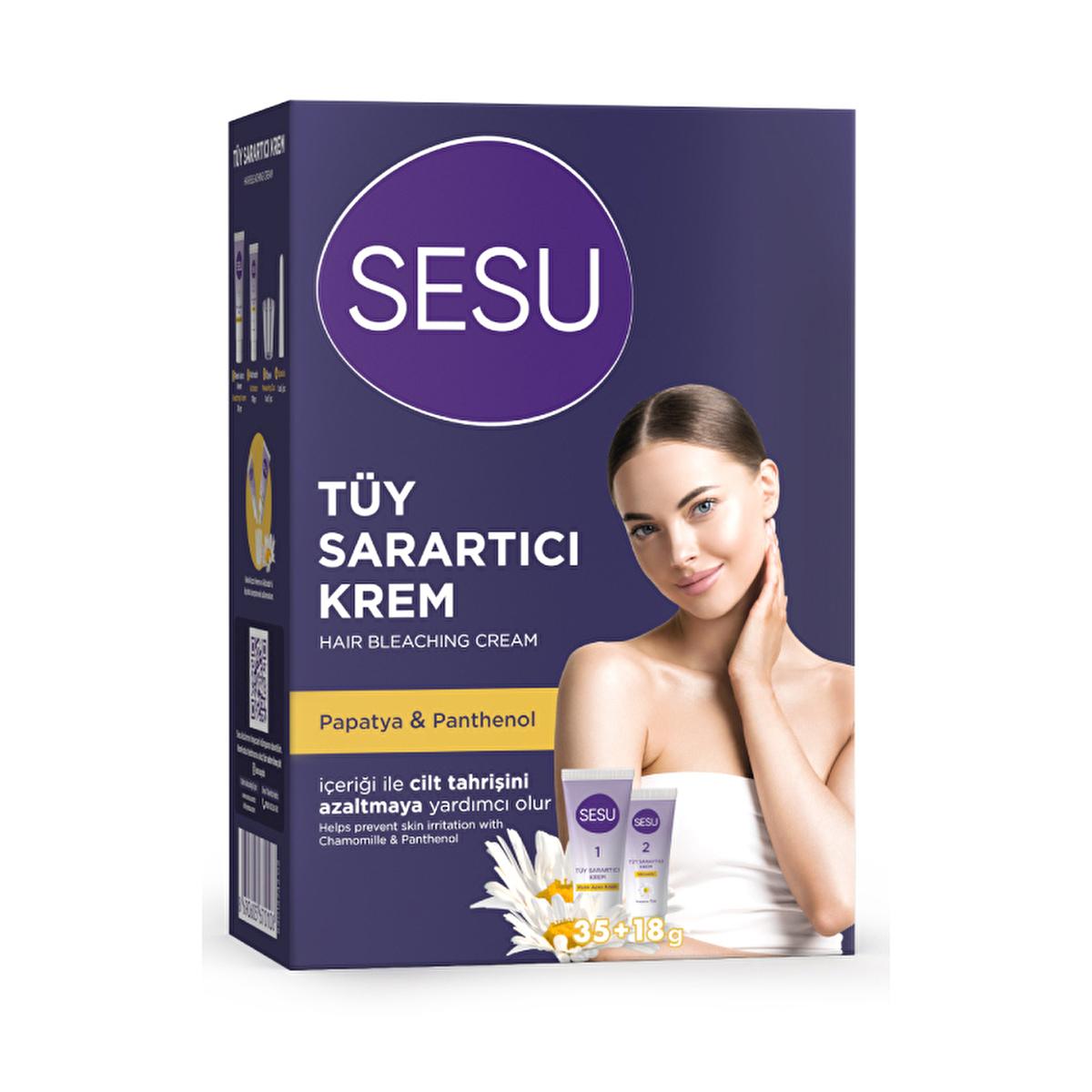 Sesu Hair Bleaching Cream with Chamomile Extract - Quick Hair Lightening Solution for Emergency Situations Sesu Hair Bleaching Cream - Quick Lightening Solution hair bleaching cream, quick hair lightening, emergency hair correction, at-home hair bleach, hair lightening with chamomile extract, hair care, beauty products, cosmetics, hair color correction, hair lightening cream, chamomile hair care