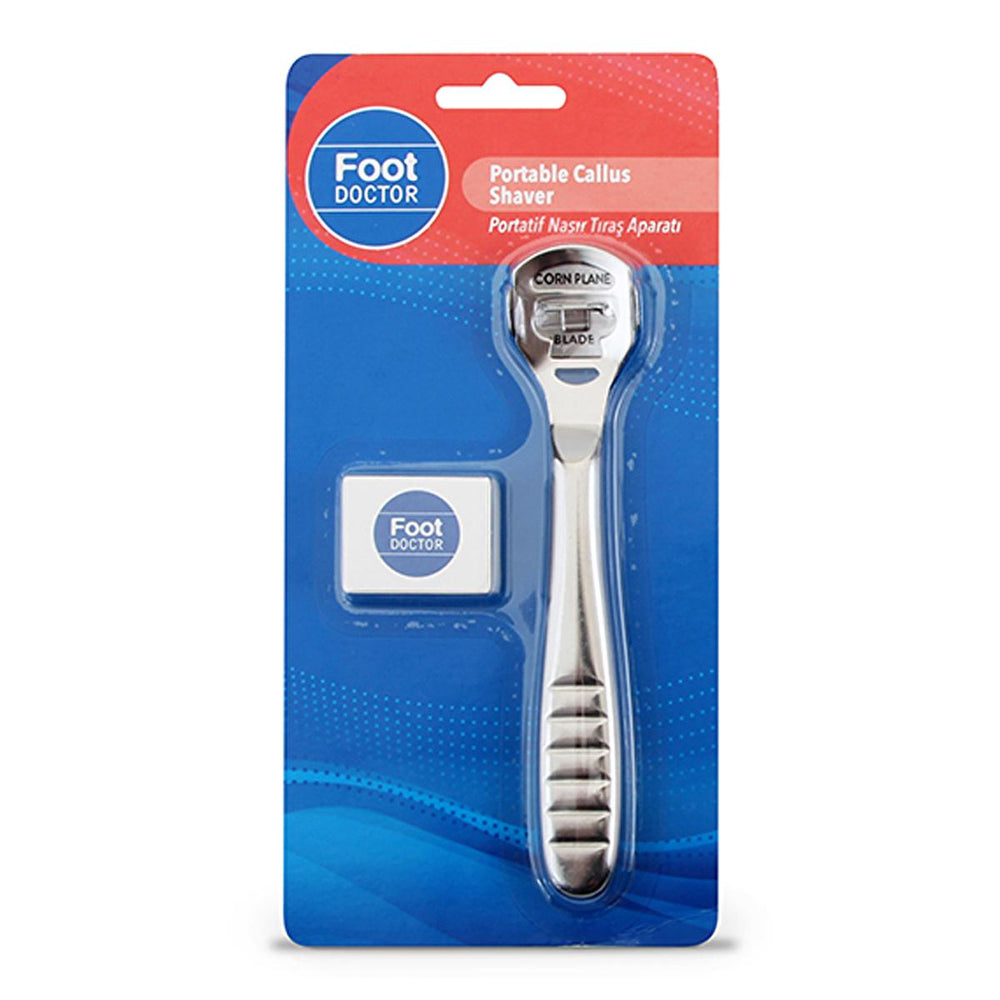 Foot Doctor Portable Callus Remover & Replacement Blades - High-Quality Stainless Steel Foot Care Tool - Foot Cream
