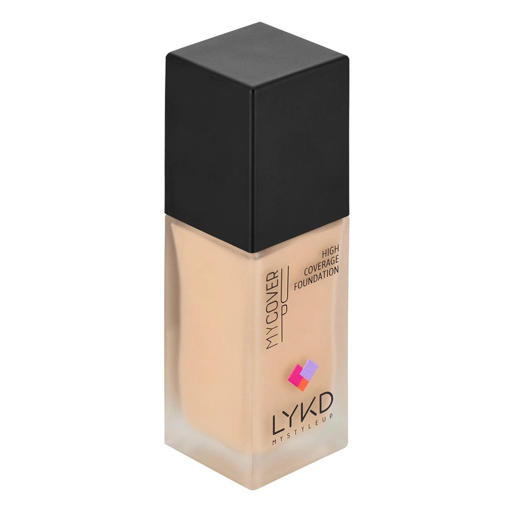 LYKD High Coverage Foundation Silk Ivory 166 for Even Skin Tone