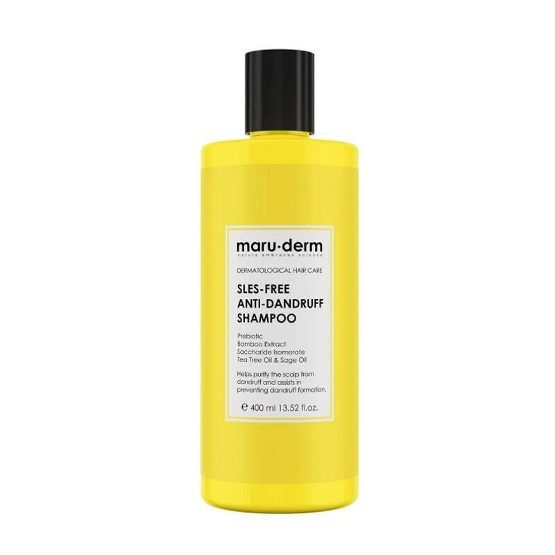 Maruderm Anti-Dandruff Shampoo - Sulfate-Free Tea Tree Oil Formula for Itchy, Oily Scalp - Natural Dandruff Treatment with Prebiotics &amp; Bamboo Maruderm Anti-Dandruff Shampoo - Sulfate-Free, Tea Tree Oil anti-dandruff shampoo, sulfate-free shampoo, dandruff shampoo, tea tree oil shampoo, shampoo for oily scalp, itchy scalp shampoo, natural dandruff treatment, prebiotic shampoo, bamboo extract shampoo, anti dandruff, sulfate free, tea tree oil, oily scalp, itchy scalp, natural treatment, prebiotic, bamboo ext