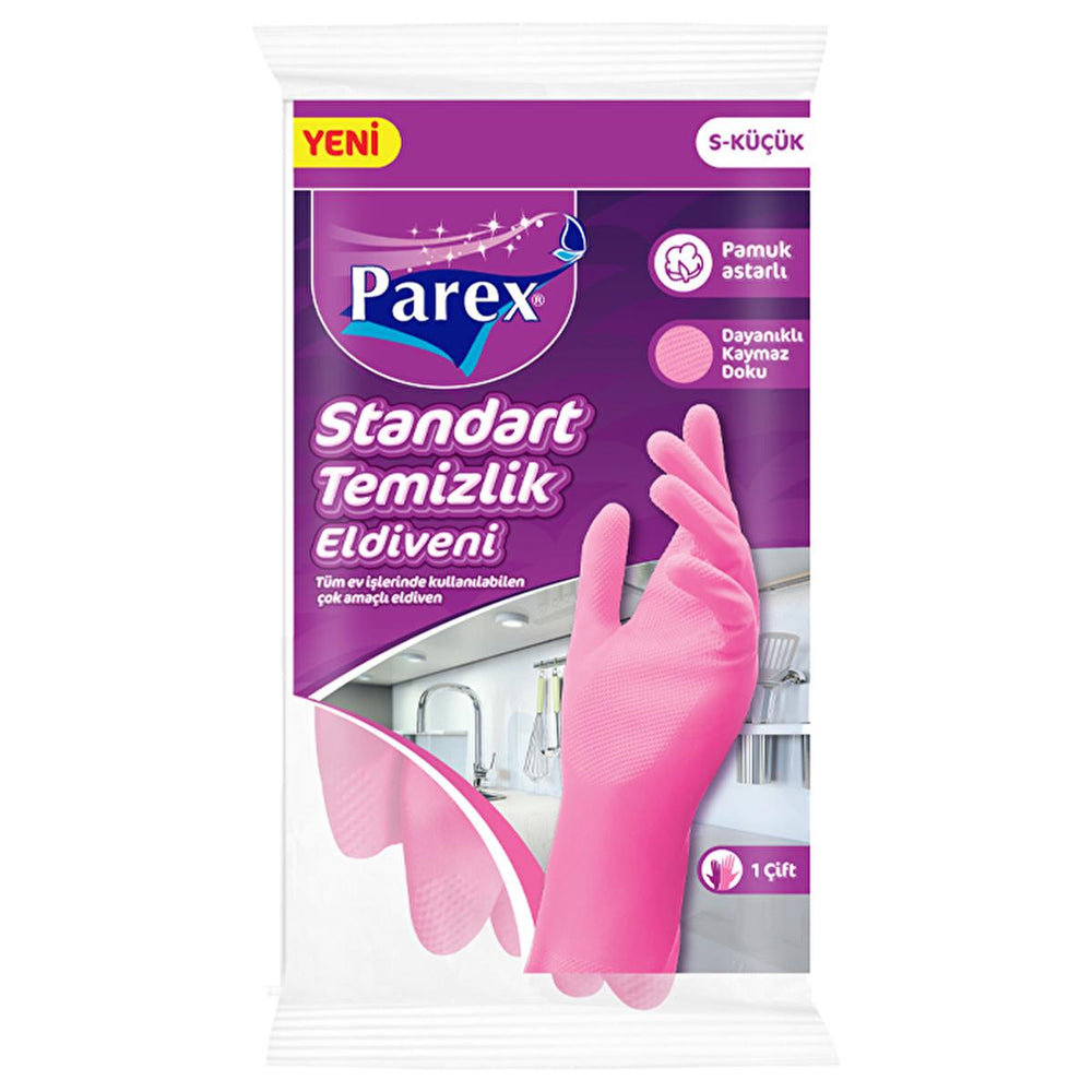 Parex Household/Work Gloves - Waterproof Latex Gloves for Cleaning and Maintenance Tasks - Hygiene Products