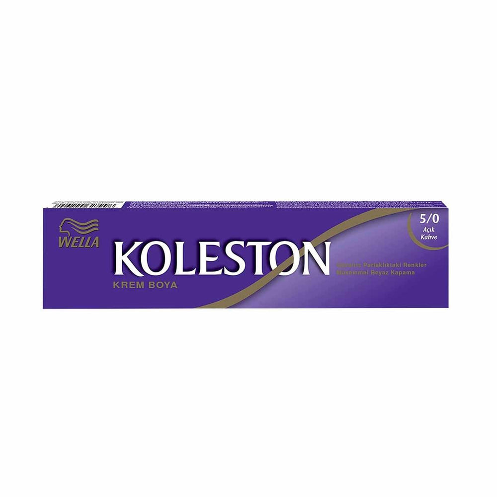 Wella Koleston Hair Dye - Light Brown (Açık Kahve) - Long-Lasting, Glossy Hair Color for At-Home Use - Hair Dye