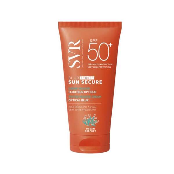 svr sun secure blur tinted mousse cream spf50+, close up of svr tinted mousse cream SVR Sun Secure Blur Tinted Mousse Cream SPF50+ | 50ml SVR Sun Secure Blur Tinted Mousse Cream SPF50+ | 50ml svr, sun-secure, tinted-mousse-cream, spf50, sensitive-skin, sun-protection, outdoor-skincare, glow-cream, lightweight-cream, ai-generated