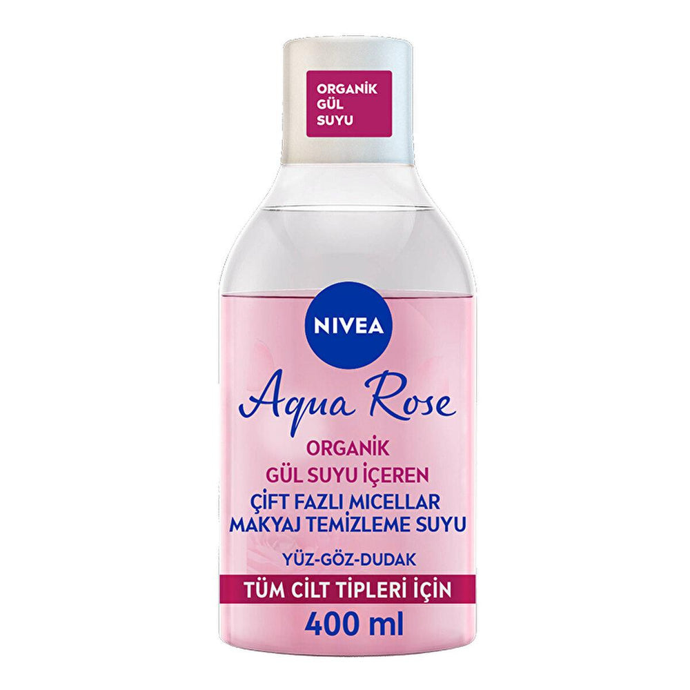 NIVEA Aqua Rose Micellar Makeup Remover - Gentle & Effective Dual-Phase Formula (13.53 fl oz) - view 8