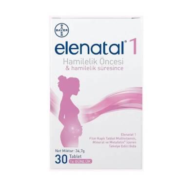 Elenatal Multivitamin Supplement for Pregnancy - 30 Capsules, Prenatal Vitamins with Metafolin, - Vitamin & Supplement