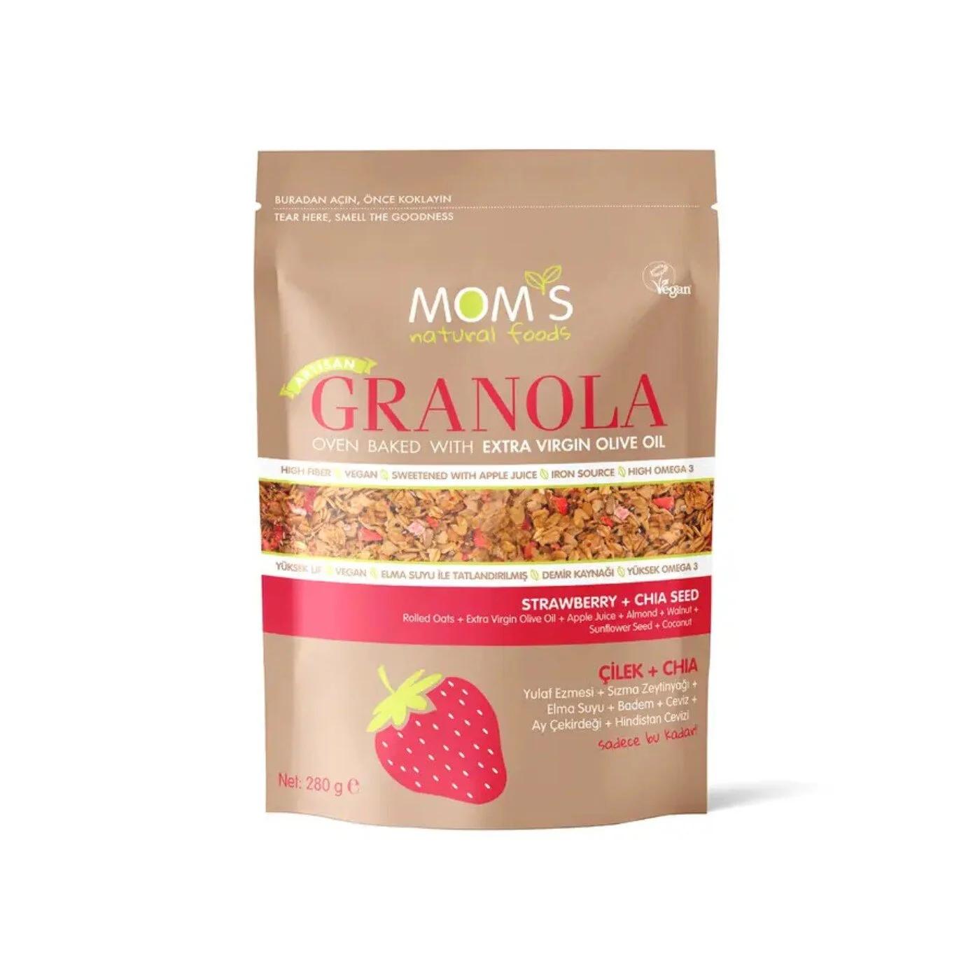 Moms Granola Strawberry &amp; Chia Seed Blend 280g