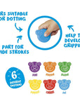 Carioca Teddy Bebek Crayons for Toddlers - 6 Non-Toxic Wax Crayons for Kids Aged 1+ Year - view 2