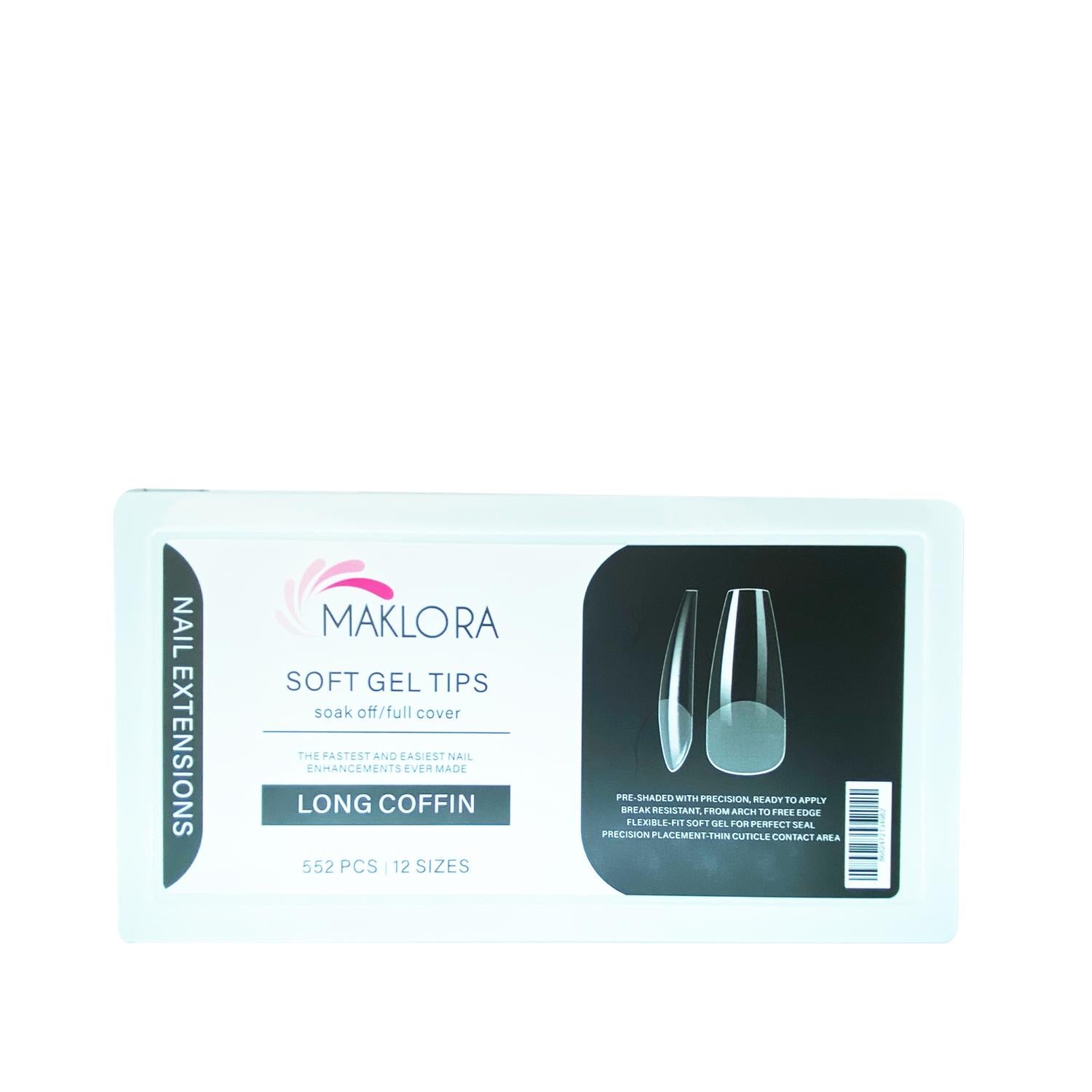 Maklora Soft Gel False Nails - Long Coffin Shape, 552 Pieces, Reusable Nail Tips for Elegant Nail Appearance Maklora Soft Gel False Nails - Long Coffin Shape False Nails, Soft Gel Nail Tips, Long Coffin Nail Shape, Reusable Nail Enhancements, Nail Beauty Products, Nail Care, Beauty Enhancements, Cosmetic Nails, Nail Tips, Nail Art, Nail Design, Beauty Products