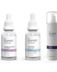 The Purest Solutions Anti-Aging and Eye Care Serum Set - Hydrating, Firming, Brightening Skincare for Mature - Face Serum