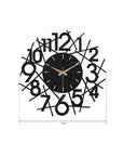 Muyika 41x41cm Modern Metal Silent Wall Clock - Large Decorative Timepiece for Home - view 2
