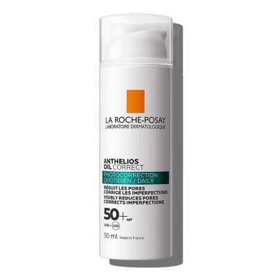 La Roche-Posay Anthelios Oil Correct SPF 50+ Sunscreen: Broad Spectrum Protection for Oily &amp; Acne Prone Skin, Non-Comedogenic, Hypoallergenic, 1.69 fl oz La Roche-Posay SPF 50+ Sunscreen for Oily &amp; Acne-Prone Skin La Roche Posay Sunscreen, SPF50+ sunscreen for oily skin, Non-comedogenic sunscreen, Sunscreen for acne prone skin, Facial sunscreen broad spectrum, Hypoallergenic sunscreen, Oil free sunscreen SPF50+, Sun protection for blemishes, Sunscreen for sensitive skin, La Roche Posay Anthelios Oil Correct