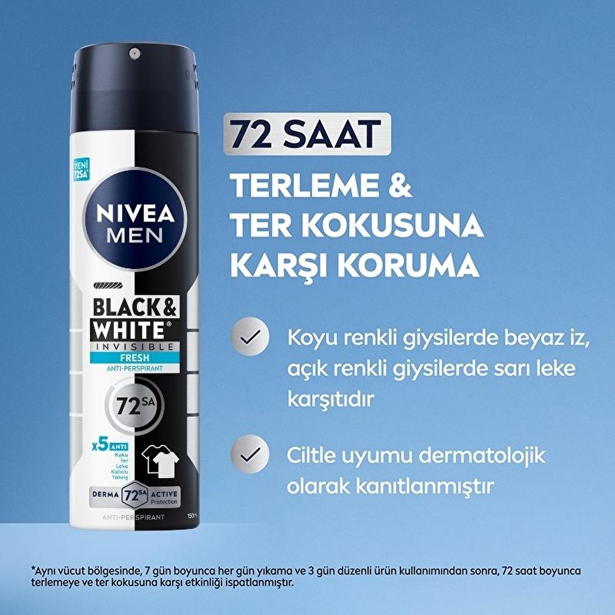 Nivea Men Deodorant Spray - 72 Hour Anti-Perspirant Protection for Men, Long Lasting Freshness, Stain Protection Deodorant Nivea Men Deodorant Spray - 72 Hour Protection Nivea Men Deodorant Spray, Anti-perspirant deodorant for men, Long-lasting deodorant protection, Deodorant for sensitive skin, Stain protection deodorant, Men's grooming, Personal care, Deodorant spray, 72-hour protection, Freshness, Confidence, Active lifestyle, Men's health, Hygiene products, Skincare, Body care