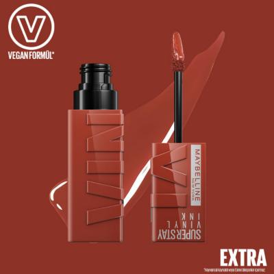 Maybelline New York Super Stay Vinyl Ink Lip Gloss - Long Lasting Shiny Finish -130 Extra Maybelline Super Stay Vinyl Ink Lip Gloss - 16 Hour Long Lasting Lip Gloss, Long Lasting Lip Color, Maybelline Super Stay Vinyl Ink, Liquid Lip Gloss, Shiny Lip Makeup, Cosmetics, Beauty Products, Makeup, Lip Care, Durable Lip Color, Easy Application Lip Gloss, Non-Sticky Lip Gloss, Glossy Lip Finish