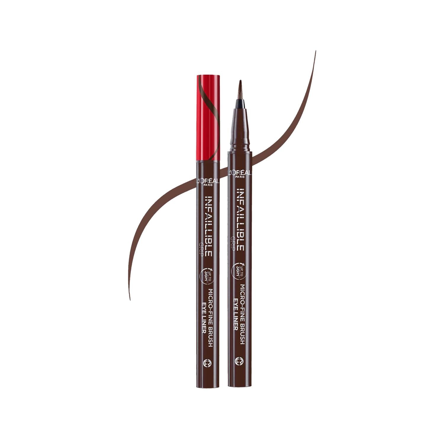 Loreal Paris Infaillible 36H Grip Micro Fine Eyeliner - Long Lasting, Smudge Proof, Precise Application Loreal Paris 36H Grip Eyeliner - Long Lasting & Precise Loreal Paris Eyeliner, Long-lasting Eyeliner, Micro Fine Eyeliner, Smokey Earth Eyeliner, 36H Grip Eyeliner, Smudge Proof Makeup, Precise Makeup, Durable Cosmetics, Eye Makeup, Makeup Essentials, Beauty Products, Cosmetic Products