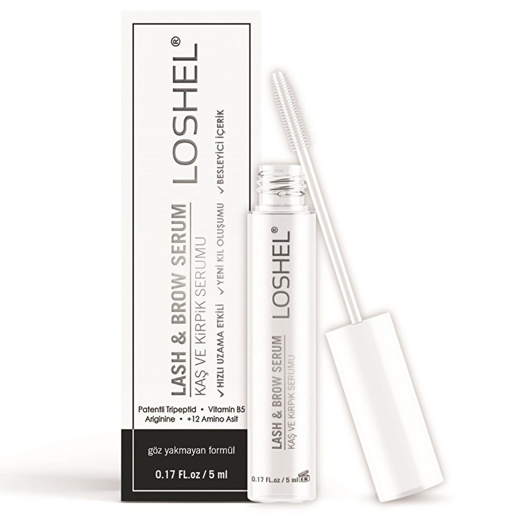 Loshel Lash & Brow Serum - Enhance Eyelash & Eyebrow Growth, 5ml - Eyebrow Pencil