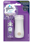 Glade Bathroom Air Freshener Device with Lavender Fragrance - Compact, Wall Mountable, Aerosol Refillable - Air Freshener