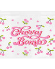 Eklips Cherry Print Transparent Clutch Bag for Cosmetics