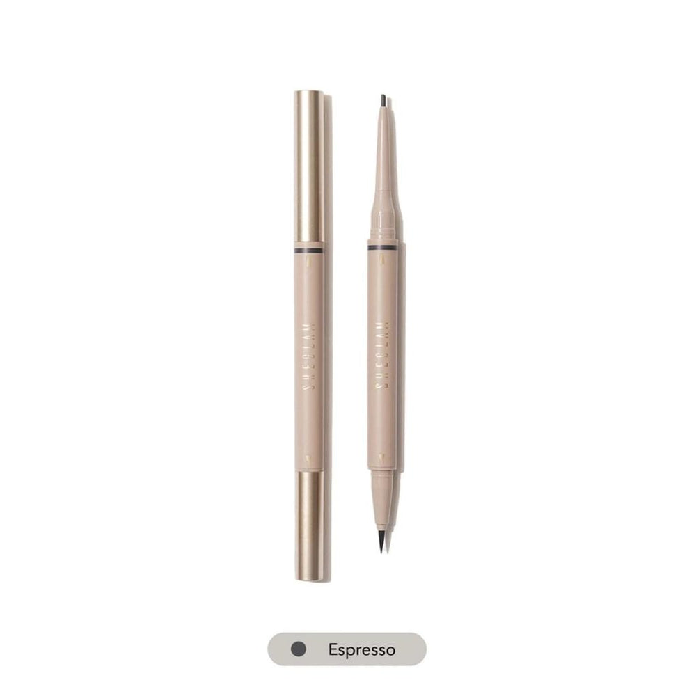 Sheglam On Demand 2-in-1 Brow Pencil for Defined Brows 09 Espresso